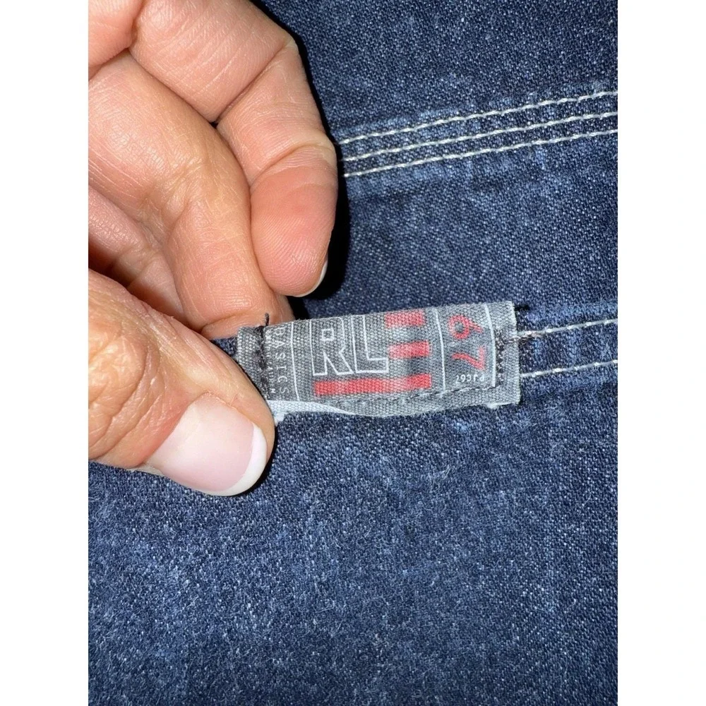 Vintage 90s Polo Jeans Co Carpenter‎ Denim Pants Baggy Skater Grunge Men's 32 30